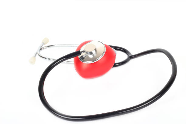 istock Stethoscope and heart isolated on white 1202225029
