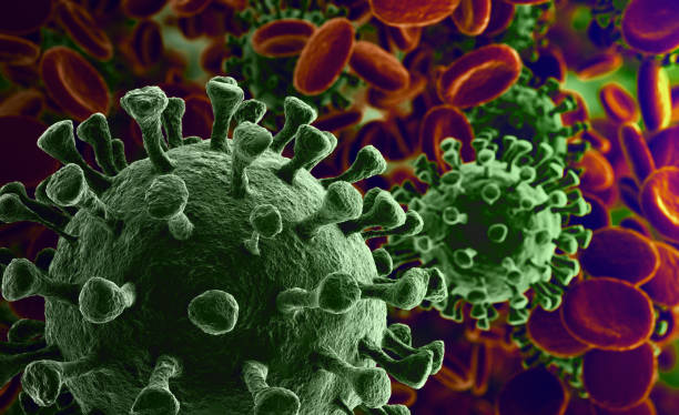 istock Coronavirus outbreak and coronaviruses influenza background as dangerous flu strain cases as a pandemic medical health risk concept with disease cells 1202226375