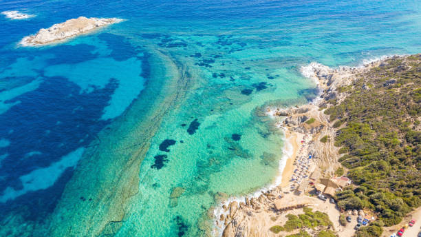 istock Tigania beach in Greece aerial. 1202226658