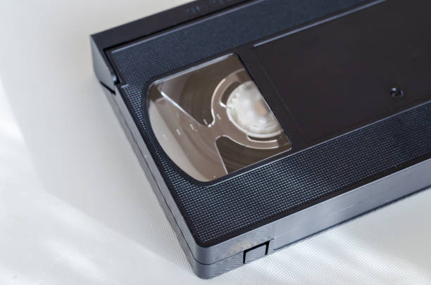 istock Fragment of an analog video cassette. 1202228824
