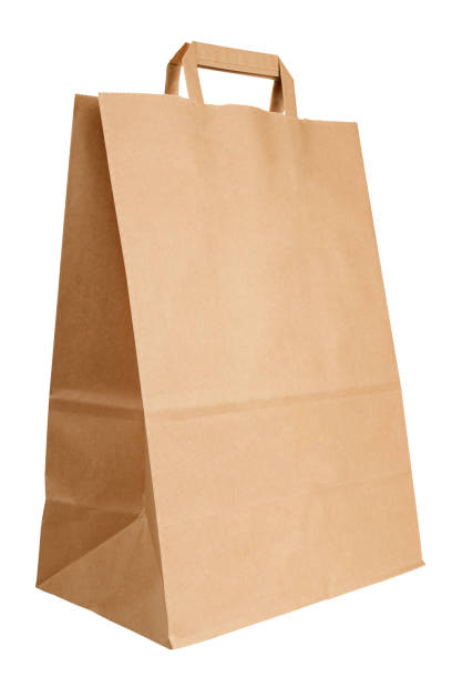 istock Kraft bag isolated on white background 1202231806