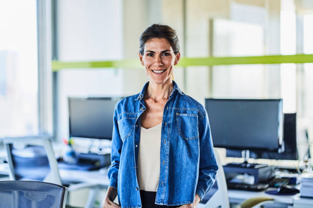 istock Confident mature businesswoman in office 1202235191