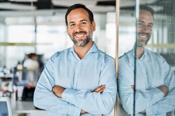 istock Confident businessman at office 1202235255