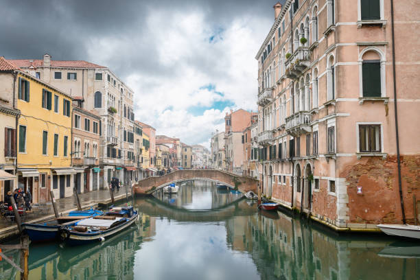 Venice, Jewish Ghetto: a series of houses overlooking the lagoon.