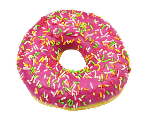 istock Sweet donut with pink glaze 1202241041