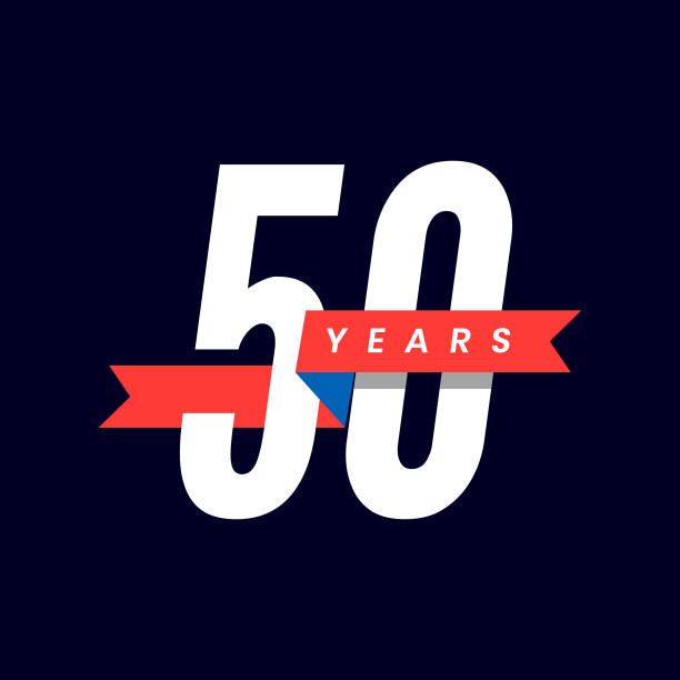 50 Years Anniversary 50 Years anniversary number 50 stock illustrations