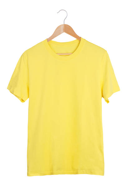 istock Blank t-shirt on hanger isolated on white background 1202250690