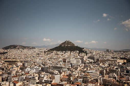 Athens, Greece, as seen from above