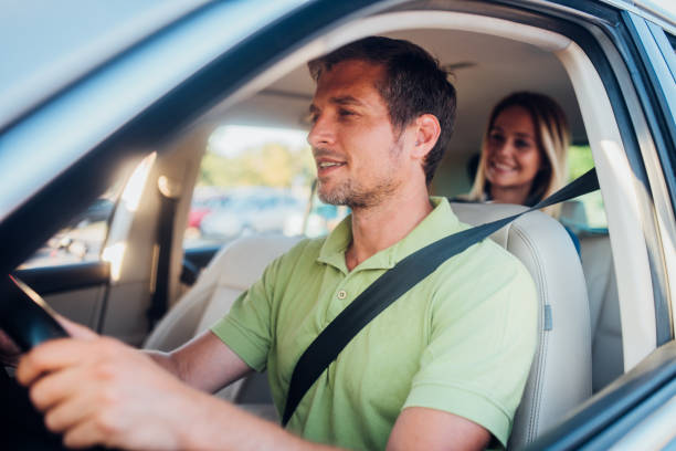 istock Riding in a taxi 1202257560