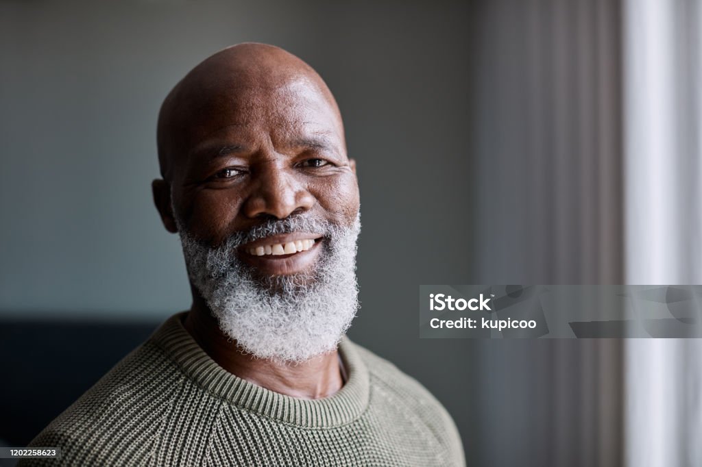 I've lived my best life Portrait of a mature man at home Men Stock Photo