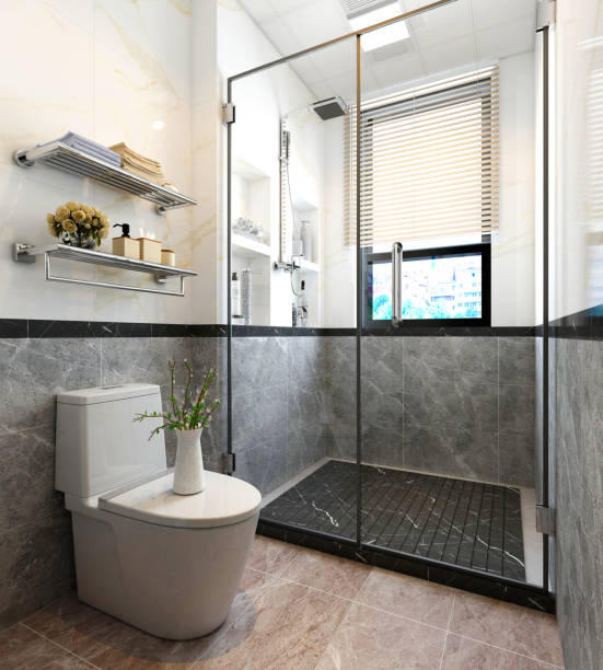 istock 3D Render of Luxury Bathroom 1202260780