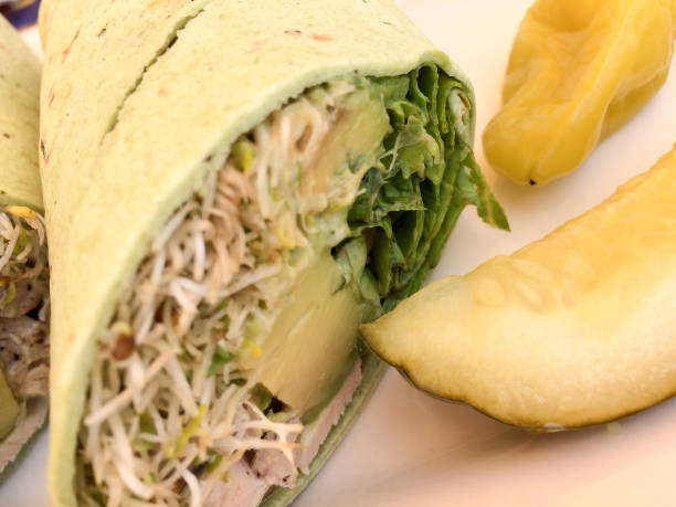 Chicken Salad wrap in tortilla