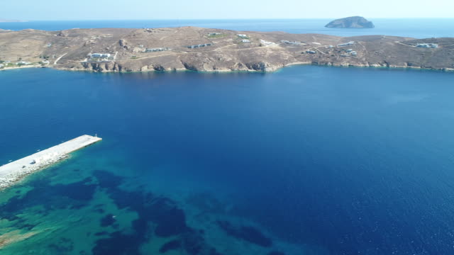 Serifi island in the Cyclades in Greece from the sky