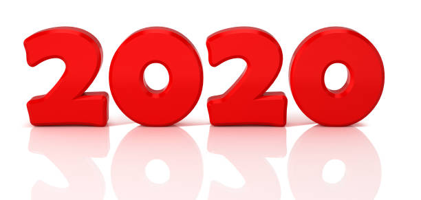 istock Design concept with red shiny numerals. 3D Illustration. 1202277474