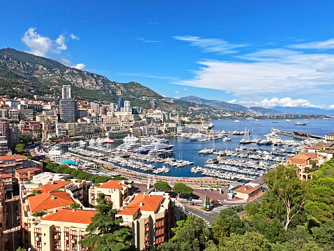 View of Hercule port in Monte Carlo