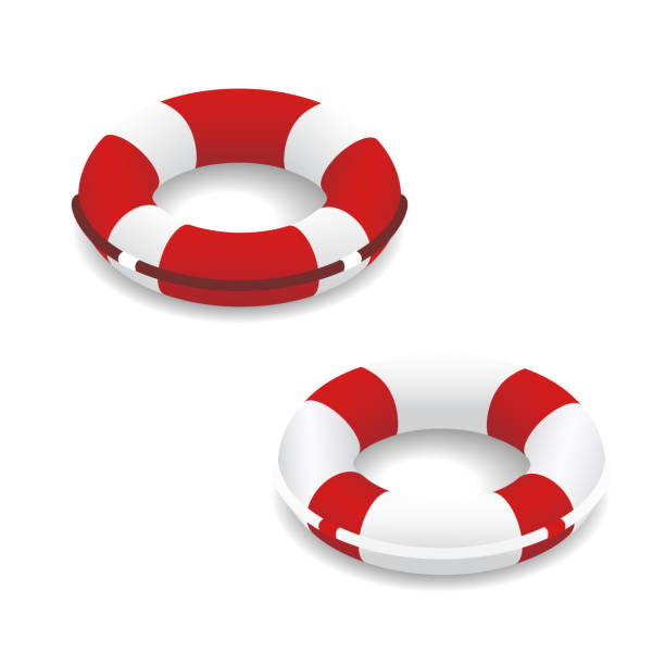 Lifebuoy Vector illustration. Isometric Lifebuoy are isolated on a white background. Isometric icon for your projects. ring buoy stock illustrations