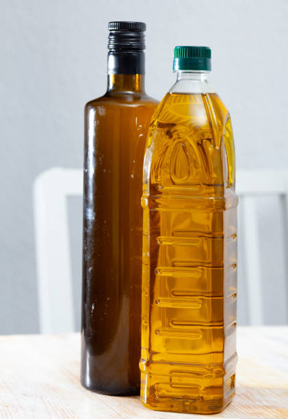 istock Various kinds of olive oil on the table 1202289968