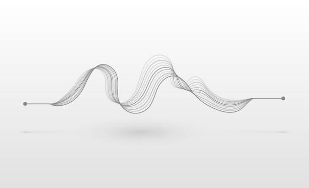 와이어프레임 음파 - swirl abstract smoke backgrounds stock illustrations