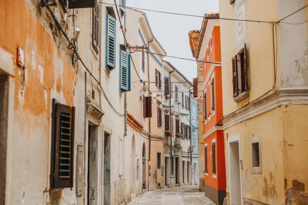 istock Medieval buildings in Izola. Slovenia 1202291946