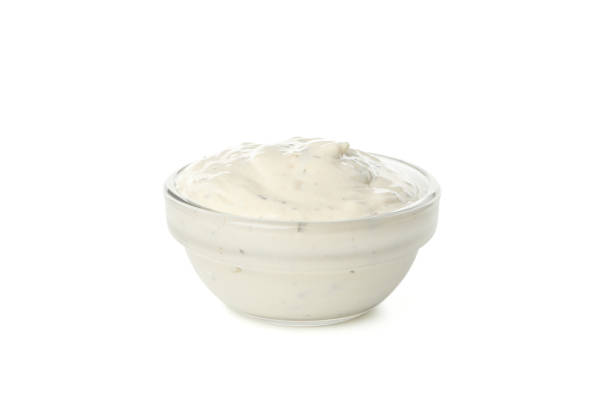 istock Bowl with sauce isolated on white background 1202294162