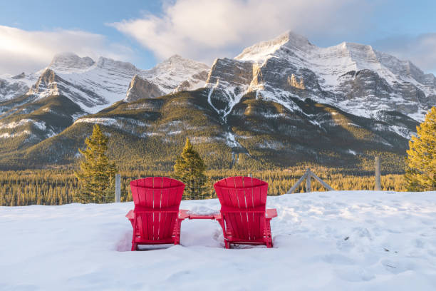 istock Red Chairs in Banff National Park 1202296862