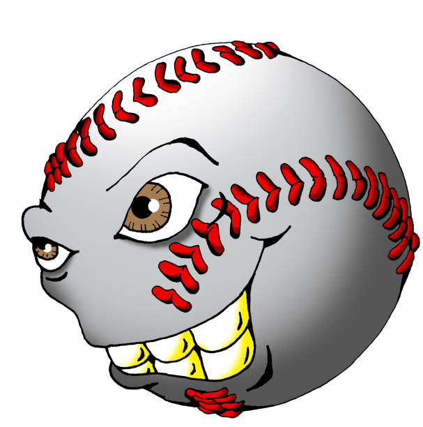 istock Monster Baseball Cartoon Illustration in Full Color 1202298378