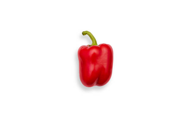 istock Sweet red pepper isolated on a white background. 1202300235