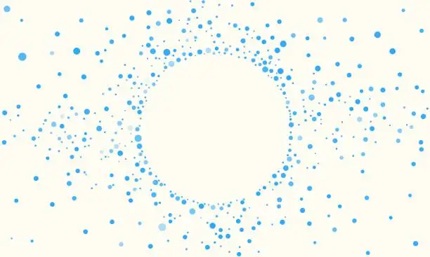 Vector illustration of Abstract Blue Random Dots Background Creative vector design Templates