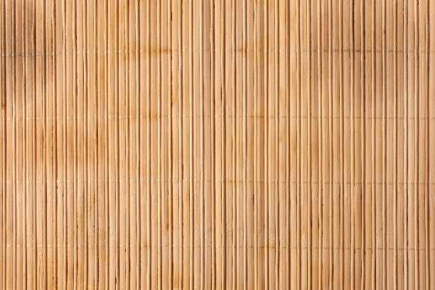 istock Background texture of a light bamboo Mat 1202308774