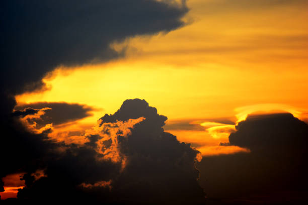 orange  beautiful sky in background or texture