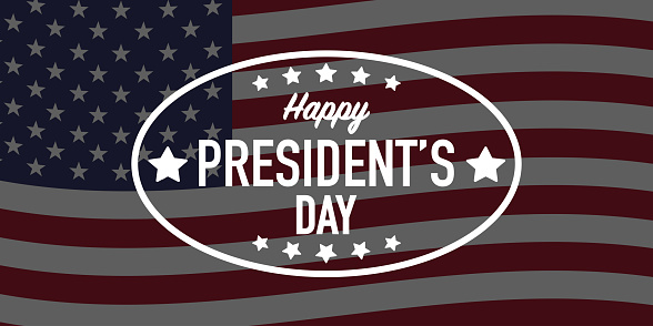 happy president's day poster banner design template vector