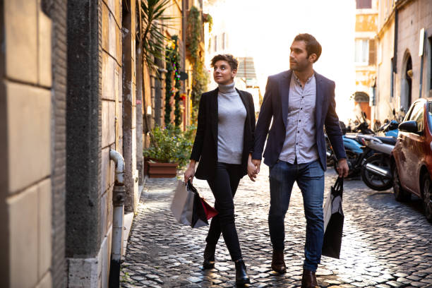 istock Man shopping in central Rome 1202315365