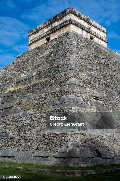 Mexican Culturehistorical Landmarkpyramid 4 Stock Photo - Download Image Now - American Culture, Ancient, Black Color