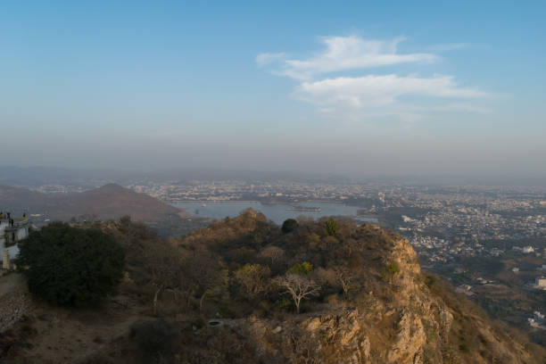 istock Udaipur city scape from Sajjangarh Monsoon Palace 1202318709
