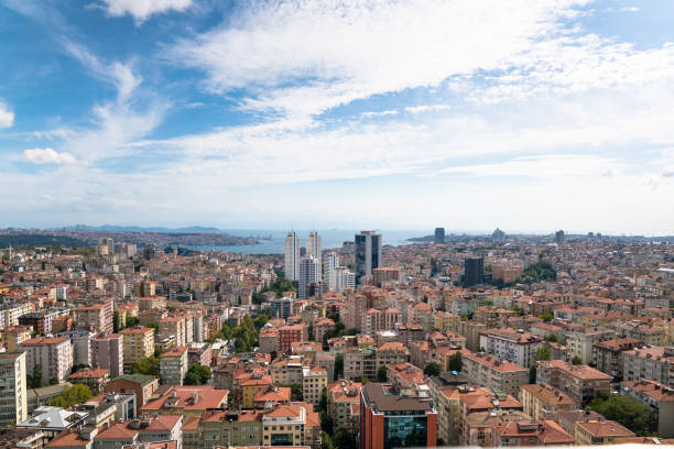 istanbul, appartamenti in architettura esterna - istanbul foto e immagini stock