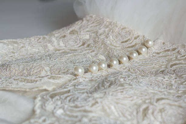 Wedding dress close-up