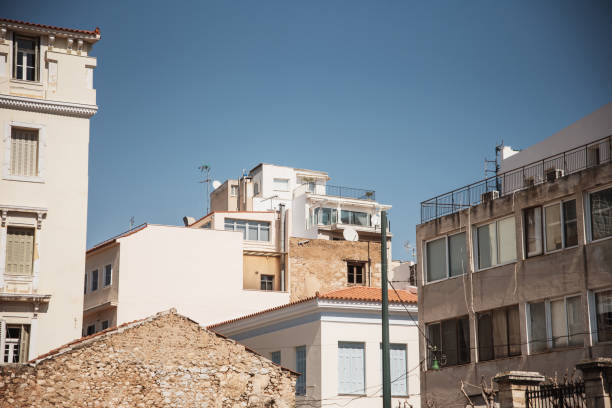 Apartment buildings in Athens, Greece