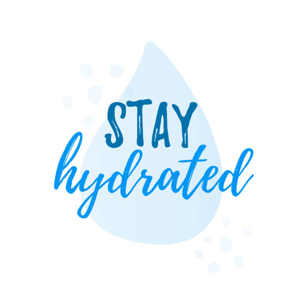 Stay hydrated yourself quote calligraphy text. Vector illustration text hydrate yourself. Stay hydrated yourself quote calligraphy text. Vector illustration text hydrate yourself. Design print for t shirt, tee, card, type poster banner. energy conservation posters drawing stock illustrations