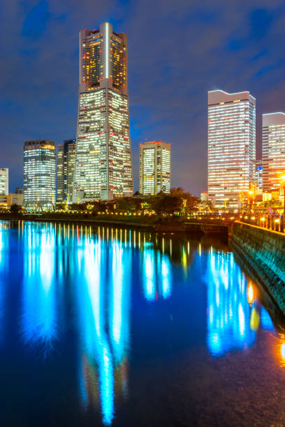 istock Yokohama, Japan skyline at Minato Mirai waterfront district. 1202339662