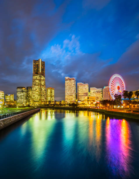 istock Yokohama, Japan skyline at Minato Mirai waterfront district. 1202339702