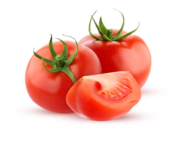 istock tomatoes isolated on a white background with a clipping path. 1202339765