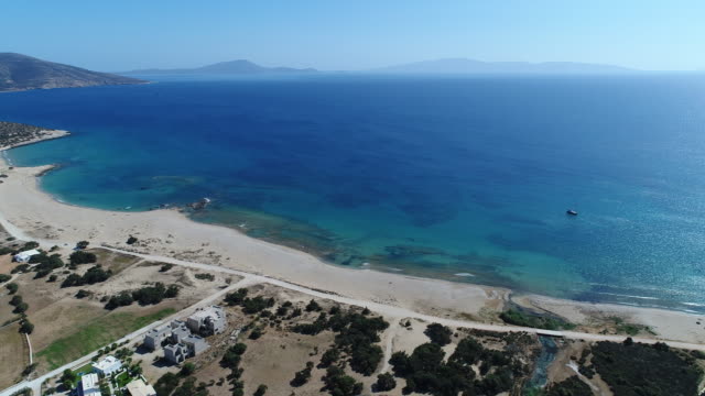 Naxos Island in the Cyclades in Greece from the sky