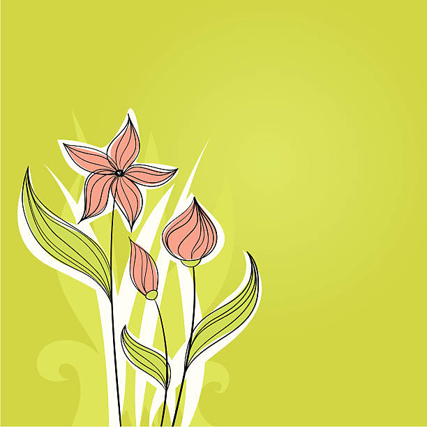 Flower background vector art illustration