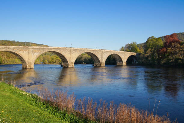 istock Dunkeld bridge over the river Tay in Scotland 1202351129