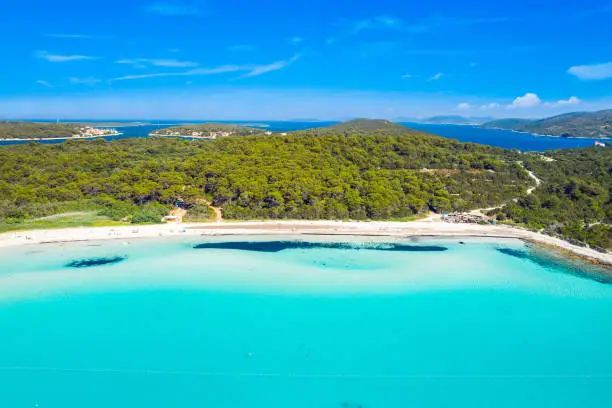 Photo of Turquoise lagoon bay on Sakarun beach on Dugi Otok island, Croatia