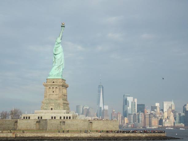 istock Lady Liberty Watching Over Her New York. 1202360119