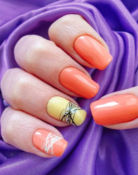 istock female hand nail beautiful manicure silk 1202365891