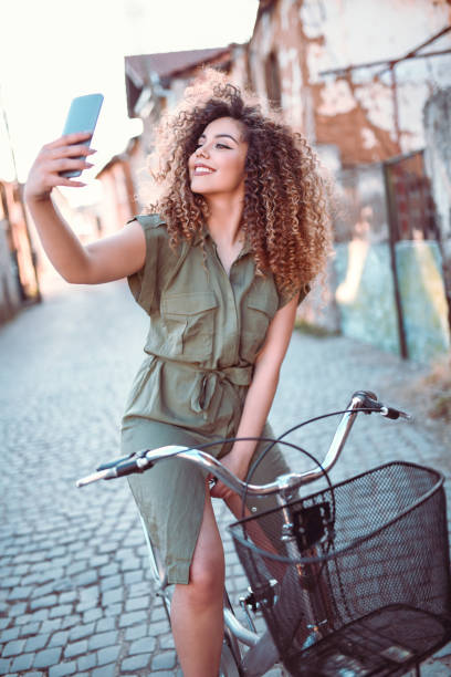 istock Selfie For Young Female Cyclist 1202367034