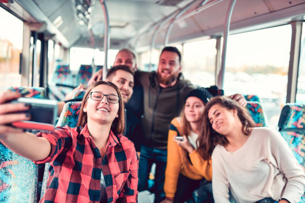 istock Let's Take A Selfie In The Bus 1202367307