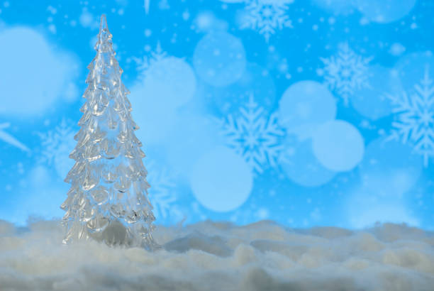 istock Christmas composition with Christmas tree against holiday lights background 1202369249